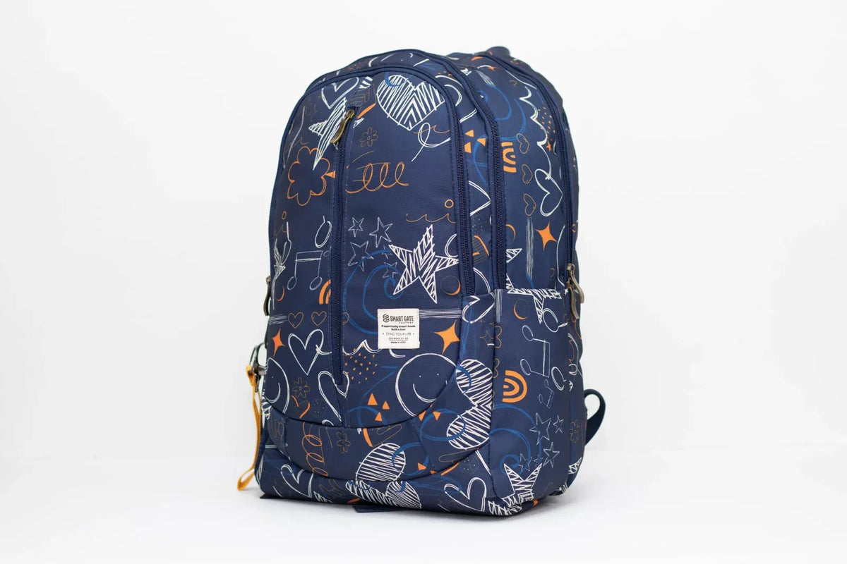 BAG-Smart Gate-Backpack-With-USB-Port-SG-9235-15.6-Dark-Blue