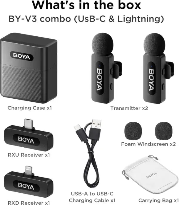 MIC-BOYA-Combo-WL-Dual Channel-BY-V3-2.4G