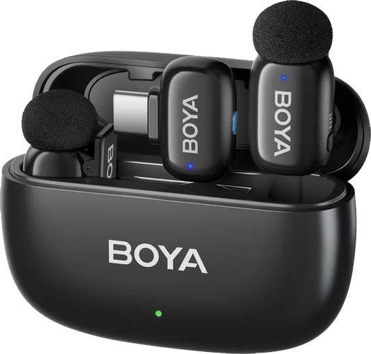 Mic-Boya-Ultra Mini-WL-MIC+Charging Case-Type c-2.4GHz
