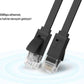 Ugreen-Cat 6 U/UTP-LAN Flat Cable-10m-Black-50178