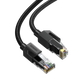 Cable Ugreen NW101 Cat 6 U/UTP Pure Copper Ethernet  Flat 1m  Black 50184