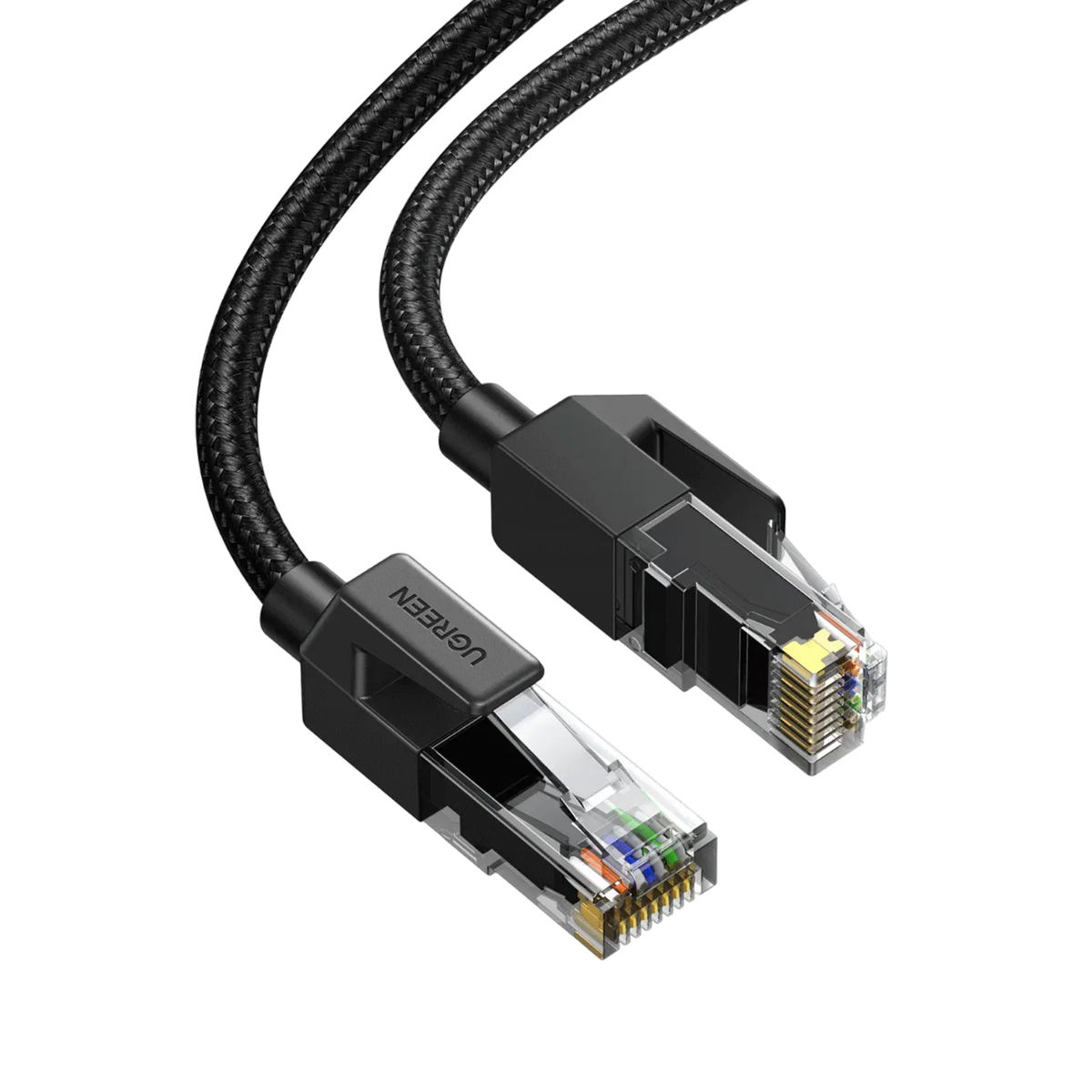 Cable Ugreen NW101 Cat 6 U/UTP Pure Copper Ethernet  Flat 1m  Black 50184