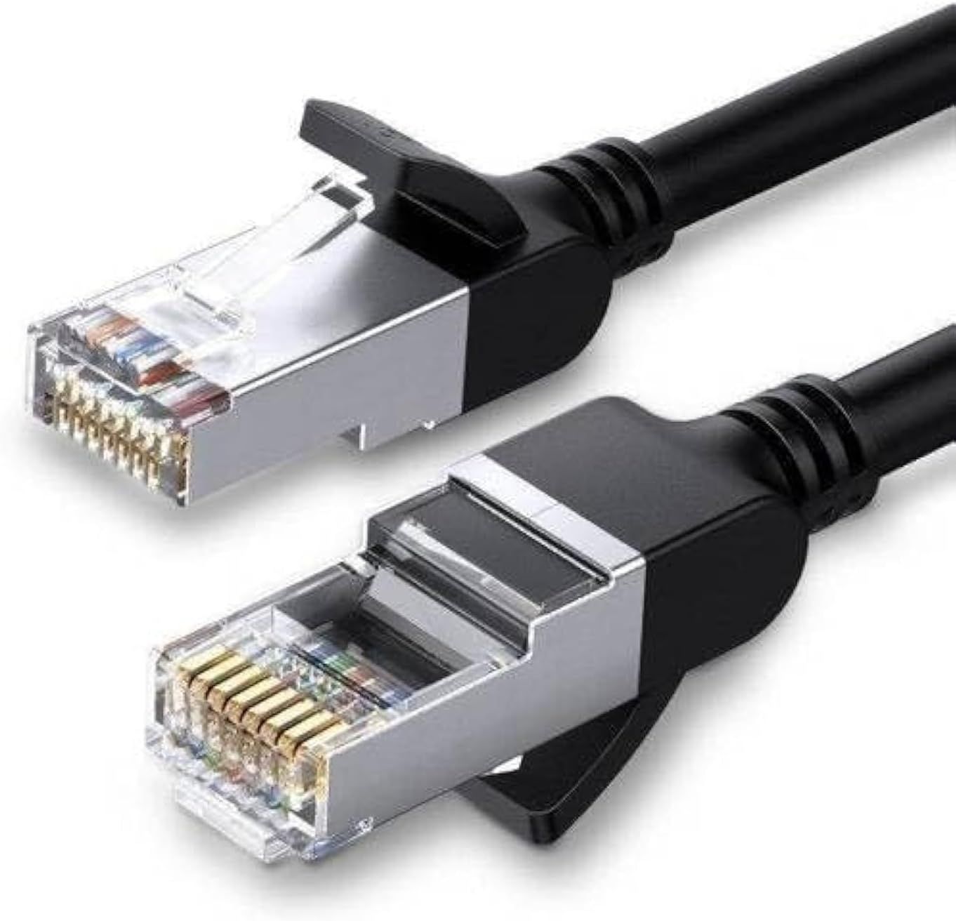 Ugreen Cat 6 U/UTP Pure Copper Ethernet  0.5m -Black - 50190