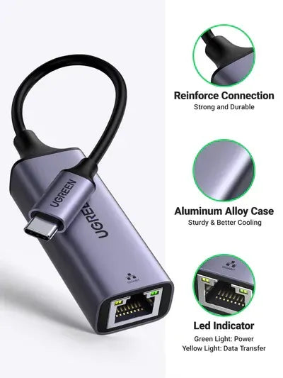 Ugreen USB-C to RJ45 2.5G Ethernet Adapter 25052
