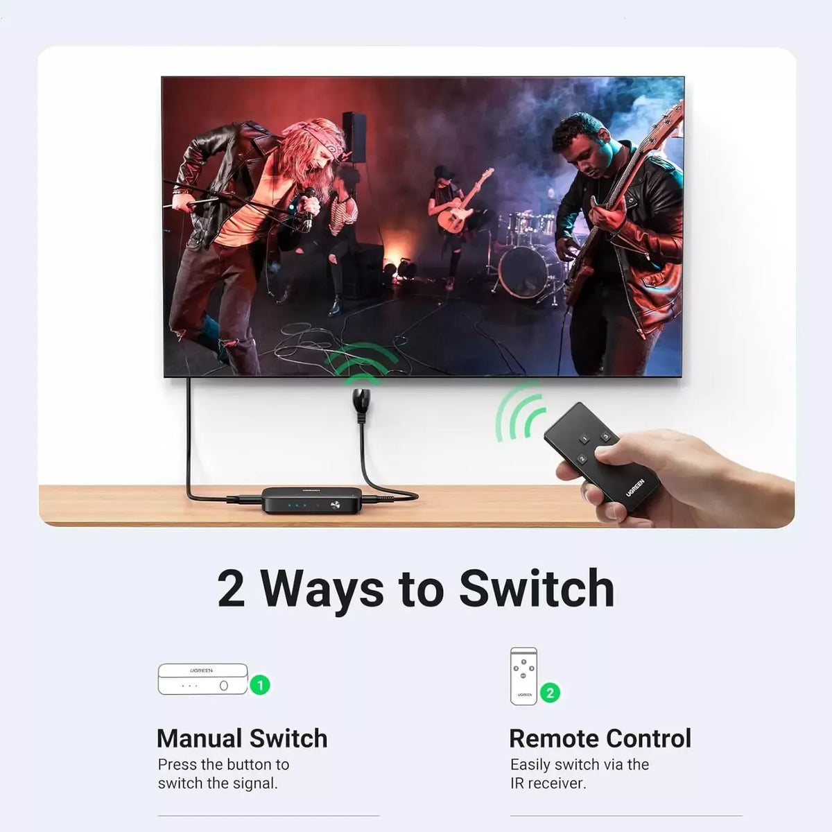 Switch Ugreen HDMI 3 in 1 out 80125
