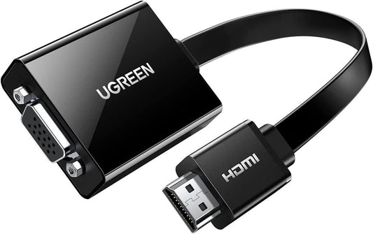 Ugreen MM103-HDMI to VGA Converter-25cm-Black-40248