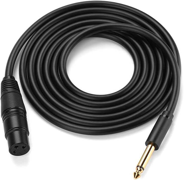 Ugreen-6.5mm to Cannon female AV-Cable 5m-Black-20721