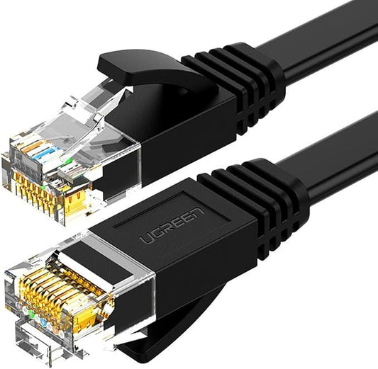 Ugreen Cat 6 U/UTP Lan Flat Cable 8m Black 50177