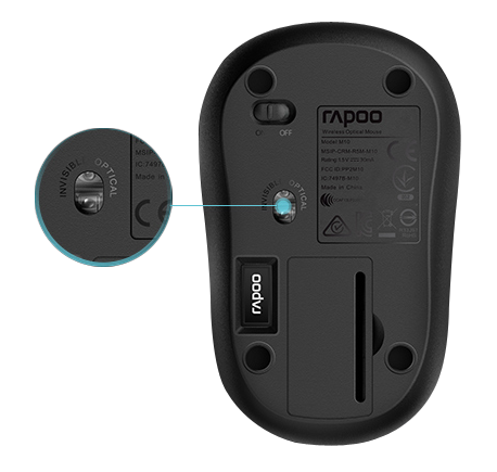 Rapoo-Optical-Mouse-Black-M10 Plus