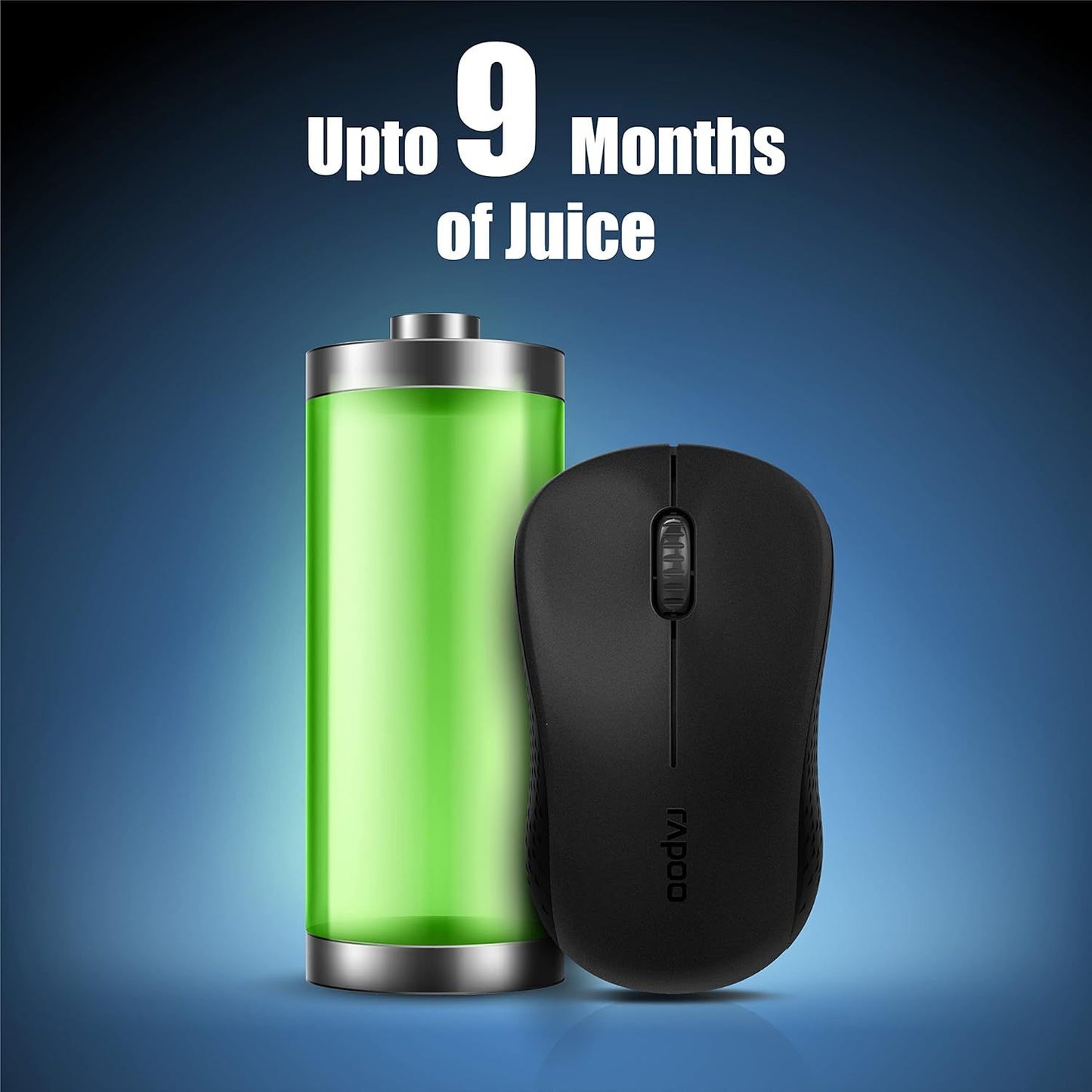 Rapoo-WL-Silent-Mouse-Black-M160
