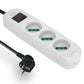 ILOCK power strip, 3 outlets without earthing (Basic) 1.5 m