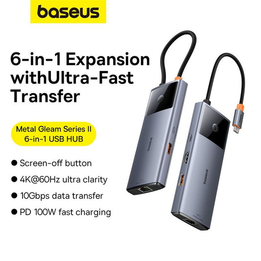 Baseus-Metal-Gleam-Hub-BS-OH146-7 in 1-Type C