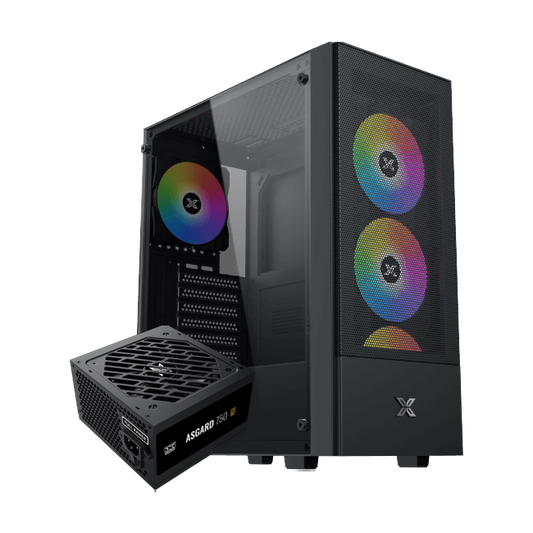 XIGMATEK HERO II AIR ARGB +ASGARD 750W 80+ BRONZE MID TOWER