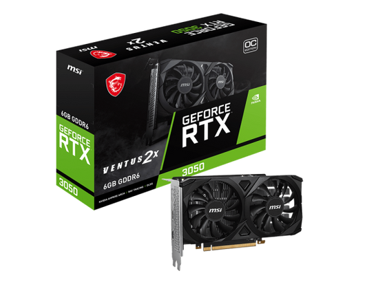 MSI RTX 3050 VENTUS 2X OC 6G GDDR6