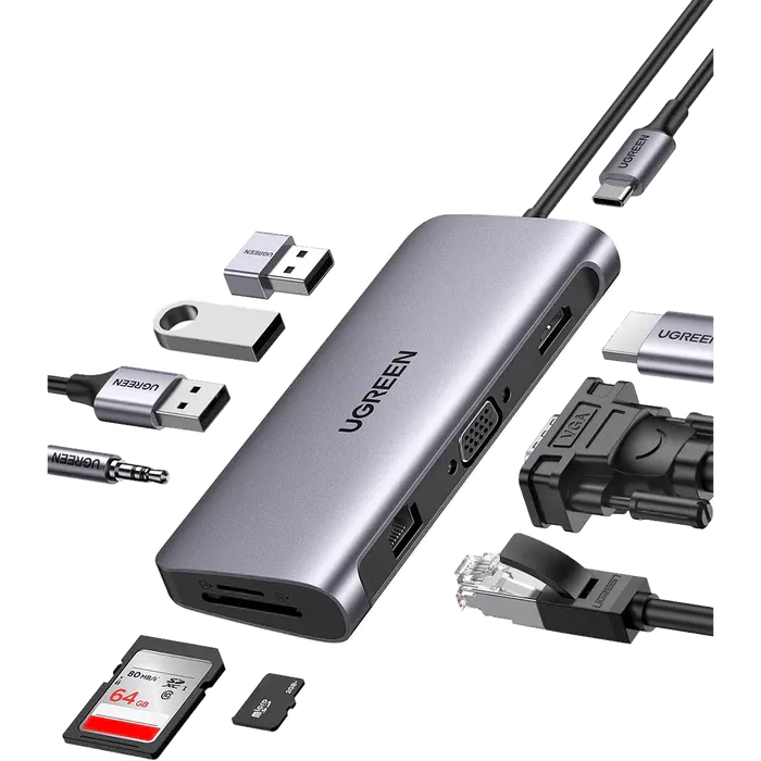 UGreen 45380 USB-C 10-In-1 Docking Station (45380)