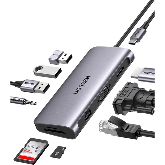 UGreen 45380 USB-C 10-In-1 Docking Station (45380)