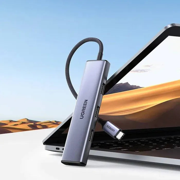 Ugreen HUB USB Type C splitter - 4x USB 3.2 Gen 1 silver (20841)