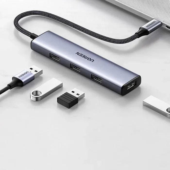 Ugreen HUB USB Type C splitter - 4x USB 3.2 Gen 1 silver (20841)