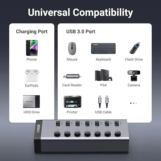 Ugreen 7 Port USB 3.0 HUB -  90307
