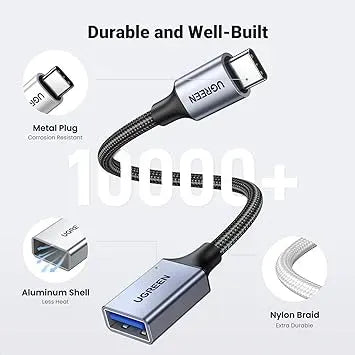 UGREEN USB C to USB 3.0 Adapter 5Gbps OTG Cable Type C Male to USB A Female - 70889