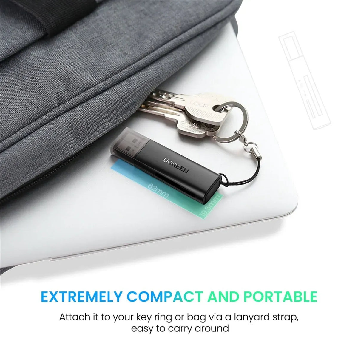 Ugreen USB 3.0 SD - Micro SD Card Reader - 60722