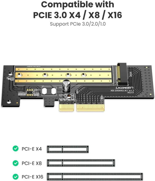 UGREEN M.2 NVMe to PCIe 3.0 x4 Adapter Card (70503)