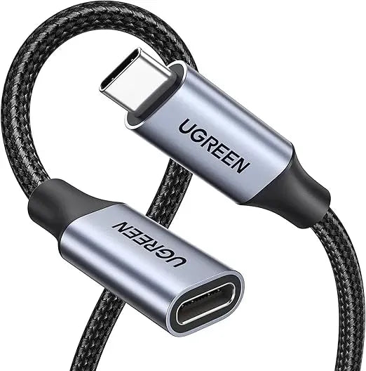 Cable Ugreen USB C Male To USB C Female Braided Extension 1M 30205