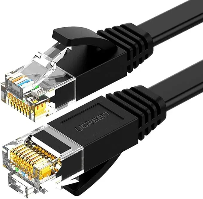 UGREEN Cat 6 U/UTP Lan Flat Cable 1m (Black) -  50173