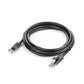 Ugreen Cat 6 U/UTP Pure Copper Ethernet  0.5m -Black - 50190