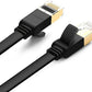 UGREEN Cat 7 U/FTP Lan Cable Flat Design 0.5m (Black) - 30738