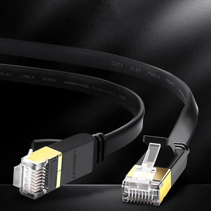 UGREEN Cat 7 U/FTP Lan Cable Flat Design 20m (Black) - 11267