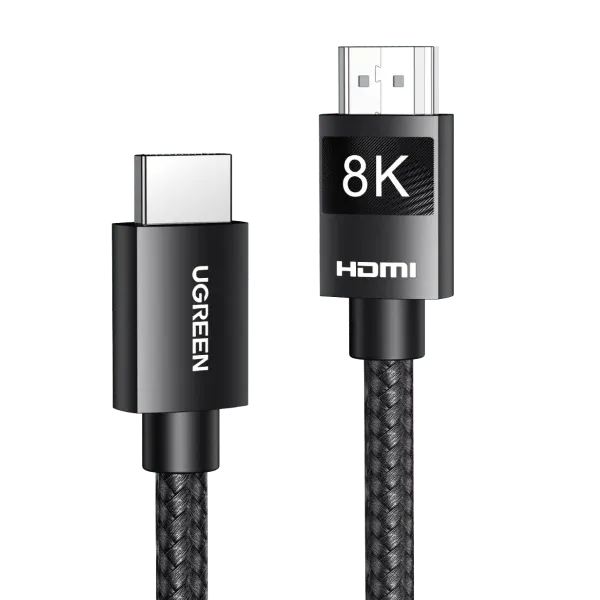 Cable Ugreen HDMI 8K Male To Male Braided Black 5M 80405