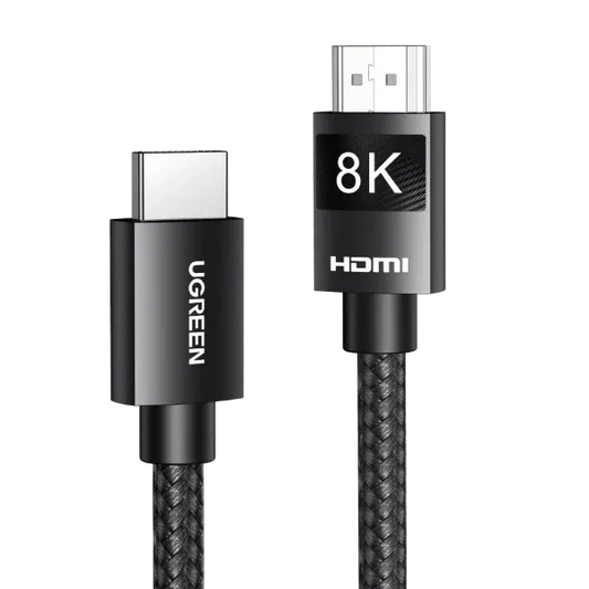 Cable Ugreen HDMI 8K Male To Male Braided Black 5M 80405