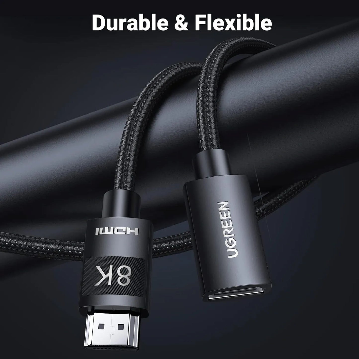 UGREEN HDMI 2.1 8K Male To Female Extension Cable 1m - 40447