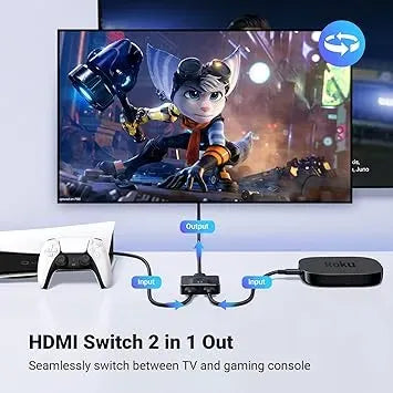 UGREEN (2 In 1 Out) Or (1 in 2 Out) HDMI Switcher 4K@60Hz - 50966