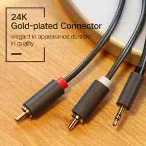UGREEN 3.5mm Male to 2 RCA Male Audio Cable 3m (Gray) - 10512