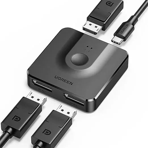 UGREEN 1.2 DisplayPort Bi-directional Switch 2 in 1 out - 60622