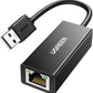 UGREEN USB 2.0 10/100Mbps Ethernet Adapter (Black) - 20254