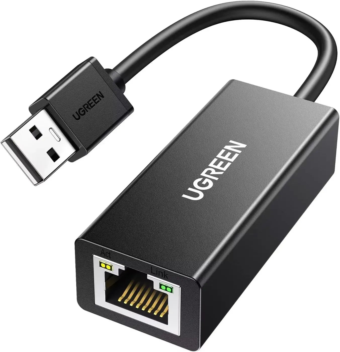 UGREEN USB 2.0 10/100Mbps Ethernet Adapter (Black) - 20254