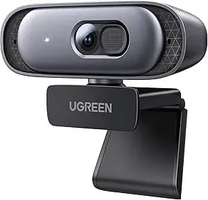 UGREEN 2K Ultra HD Webcam with Auto-Focus & Dual Mics (35626)