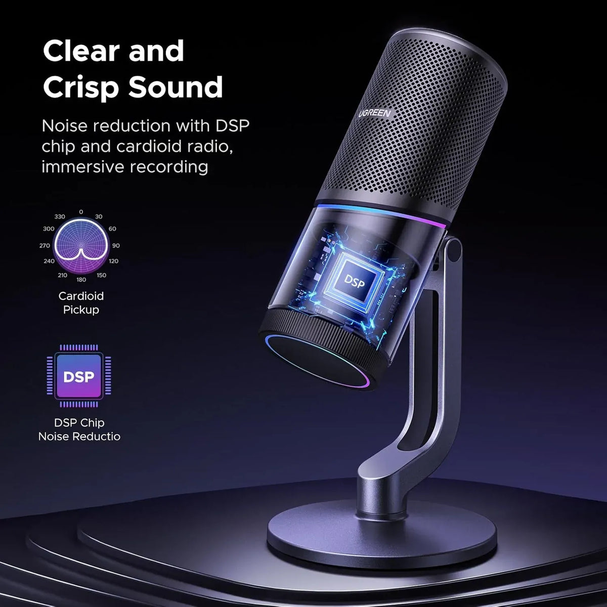 UGREEN Desktop USB Microphone - 35629