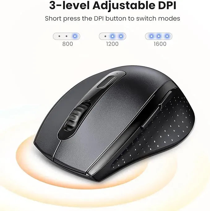 UGREEN Wireless Mouse 2.4GHz Ergonomic 1600 DPI - 45012