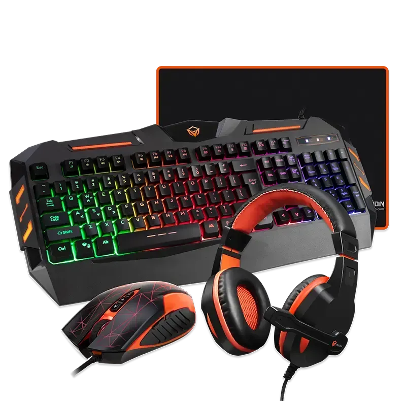 Combo Meetion C500 4 IN 1 Arabic Keyboard Mouse Headset Mousepad