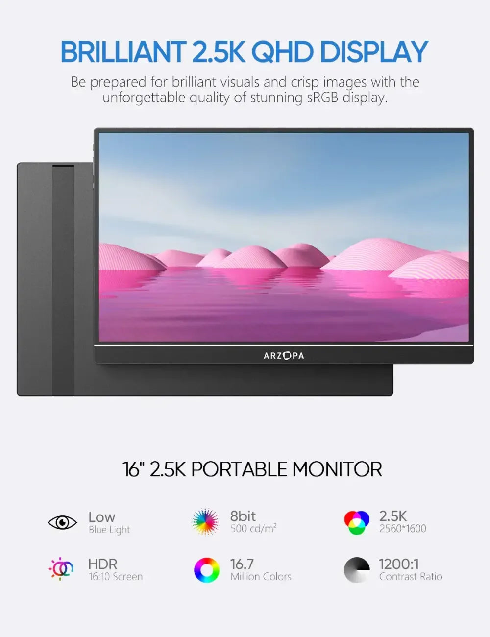 Monitor ARZOPA Z1RC 16.0 Portable