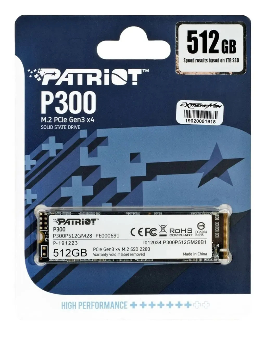 SSD Patriot Nvme P300 512GB