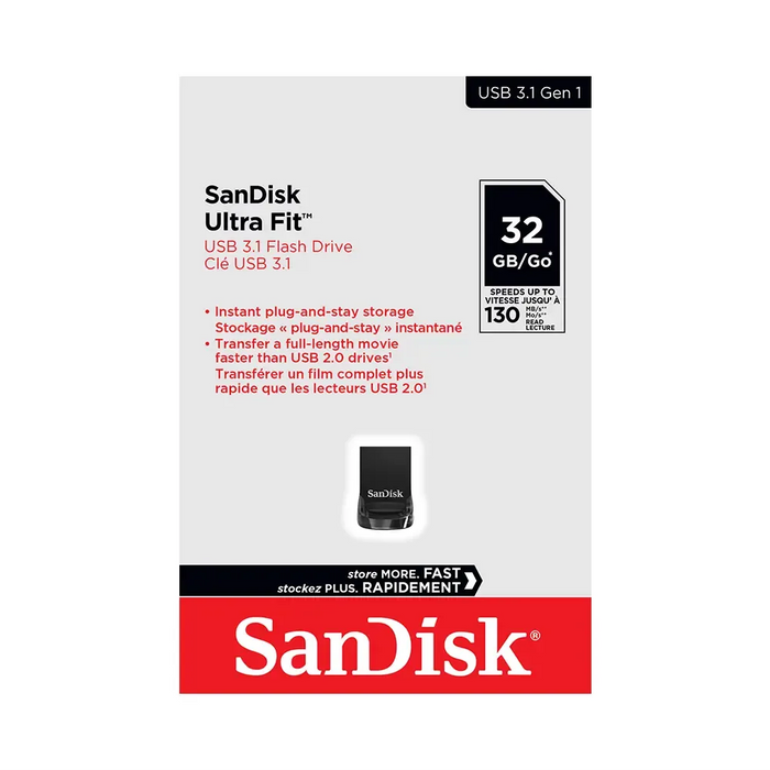 Flash Memory SanDisk SDCZ430 32GB USB 3.1 130MB/s G46