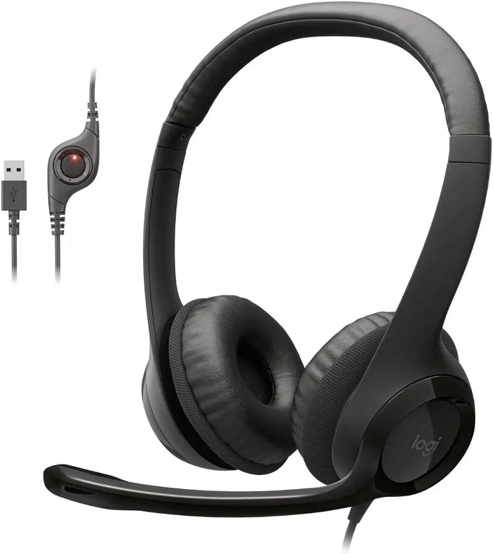 HST Logitech Headset H390 USB Black