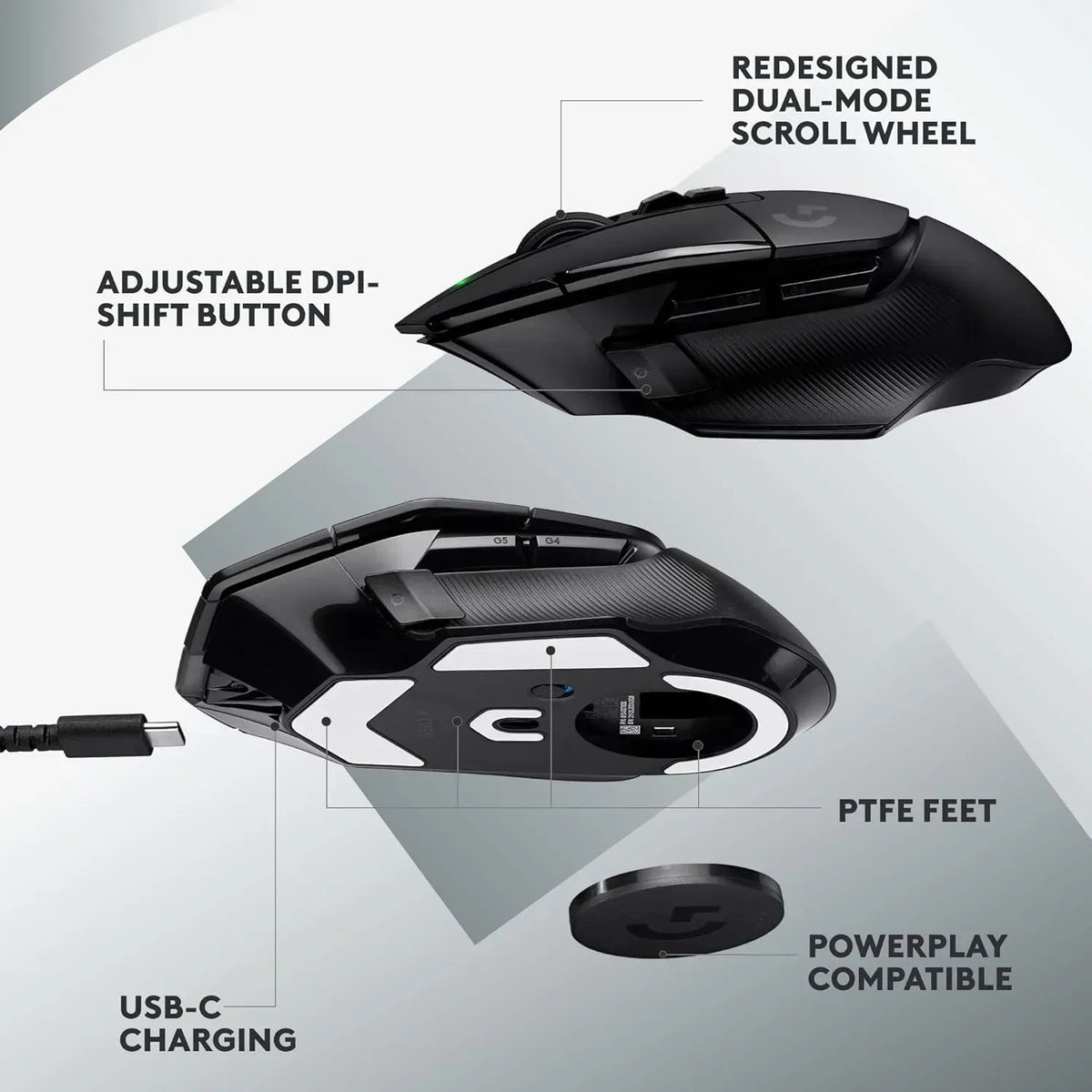 Mouse Logitech Gaming G502 X lightSpeed Wl Black Core 910 006181