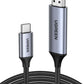 Ugreen-USB C to HDMI-Male Cable Aluminum Shell-1.5m-50570