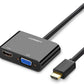 Converter Ugreen CM101 HDMI to VGA+ HDMI Converter 40744
